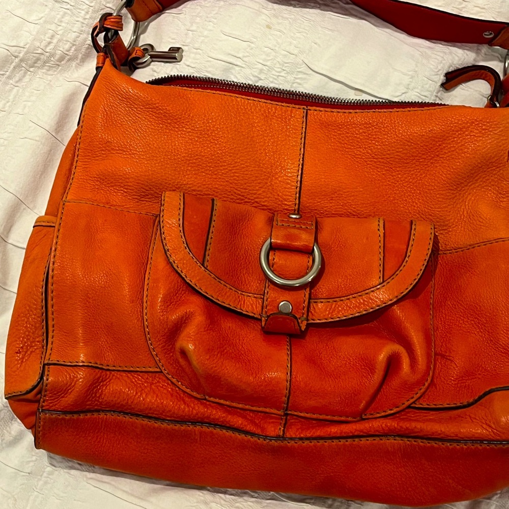 Vintage Fossil Burnt Orange Bag